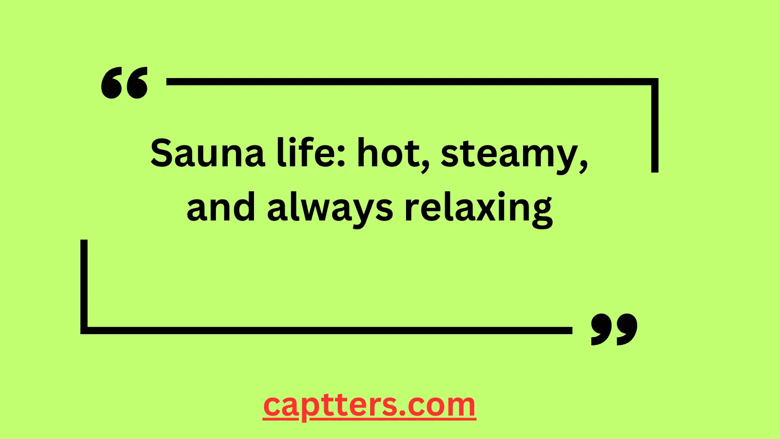 Sauna Captions for Instagram