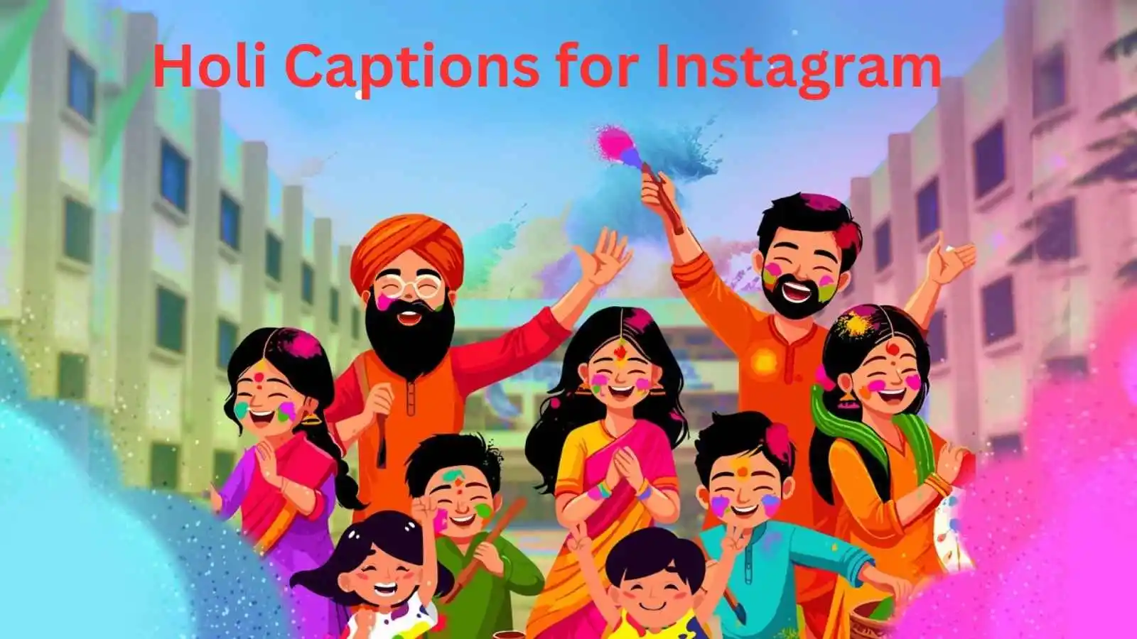 Holi Captions for Instagram