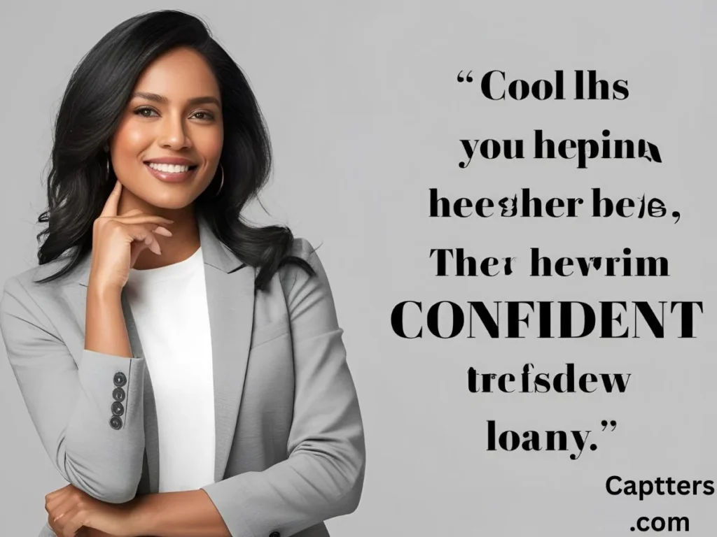 Cool and Confident Captions
