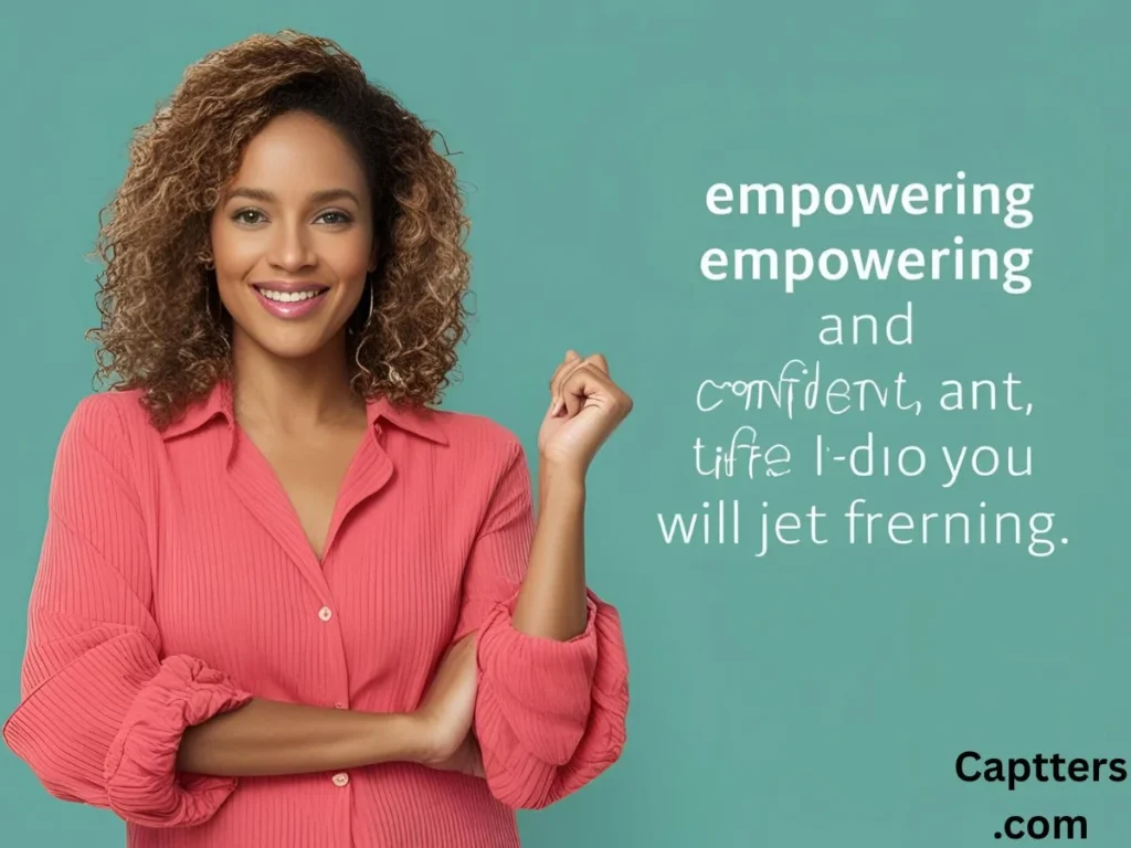Empowering and Confident Captions