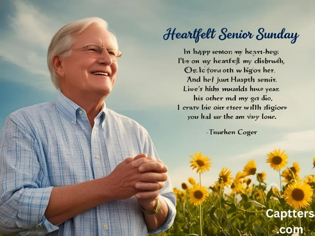 Heartfelt Senior Sunday Captions