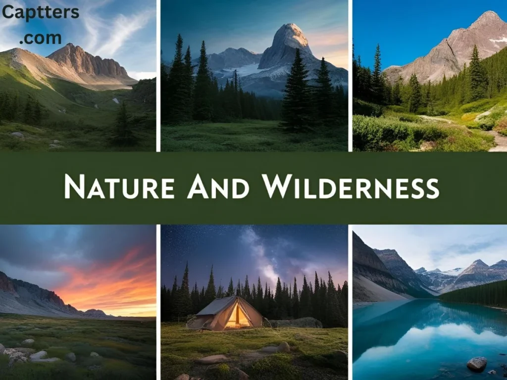 Nature and Wilderness Captions