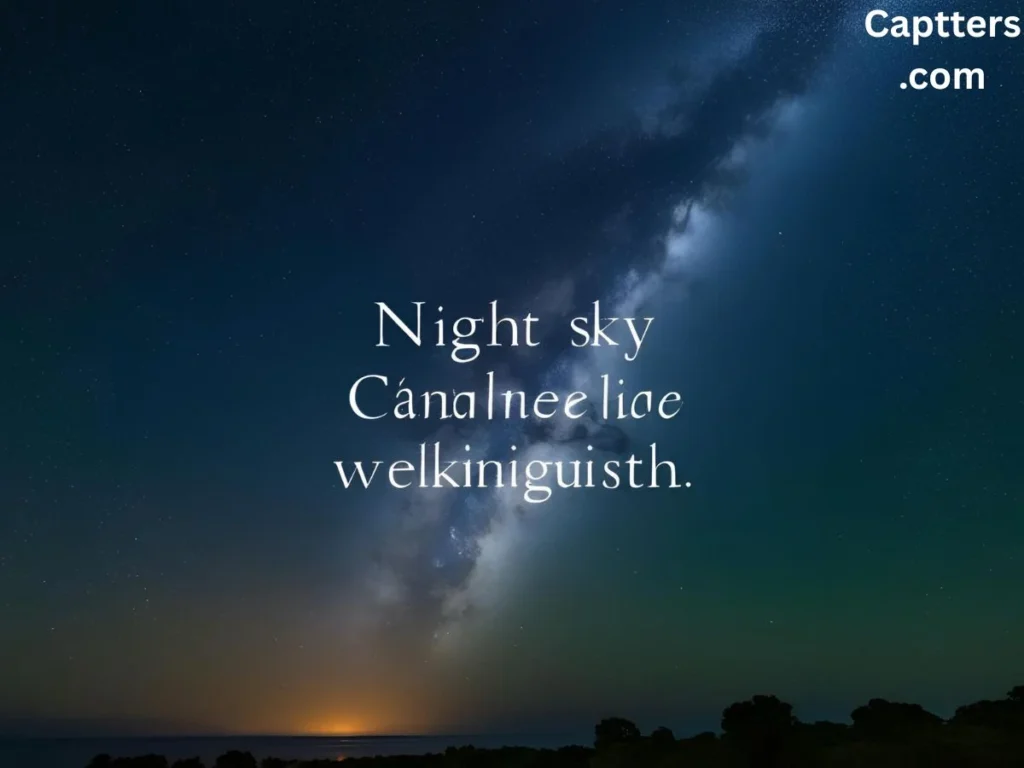 Night Sky Captions