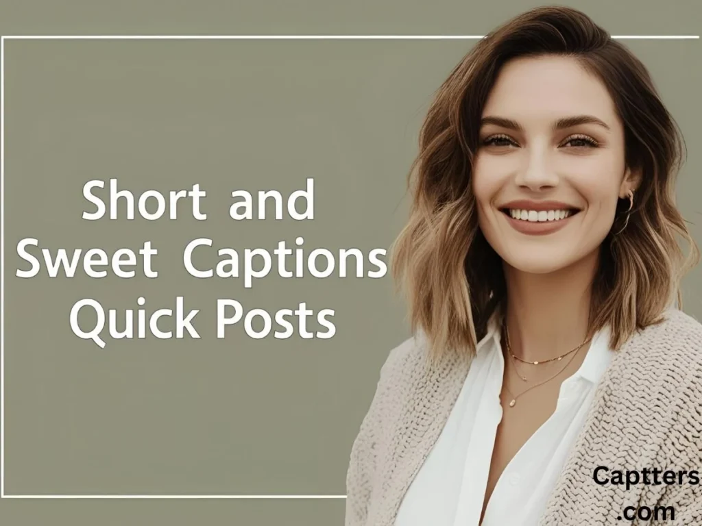 Short and Sweet Captions for Quick Posts
