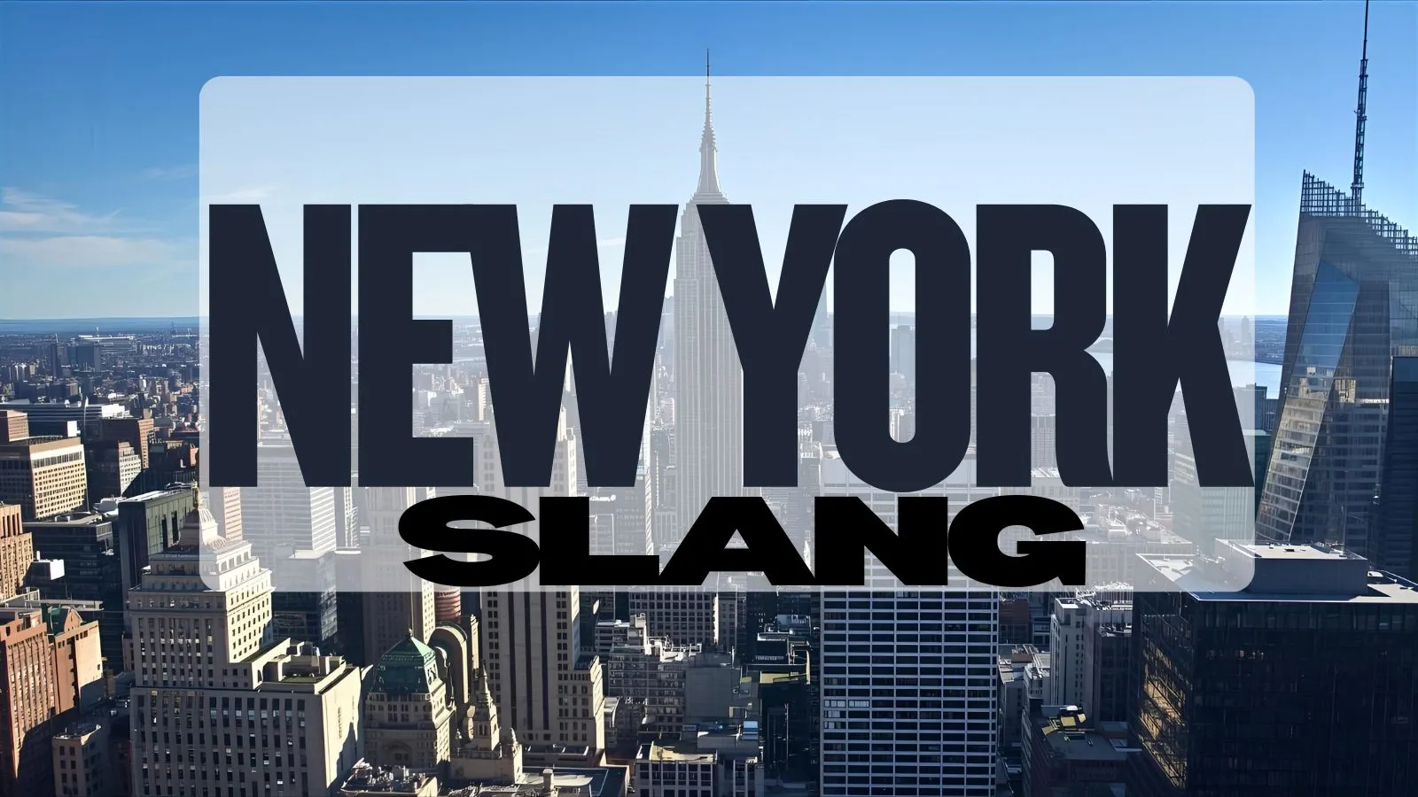 New York Slang