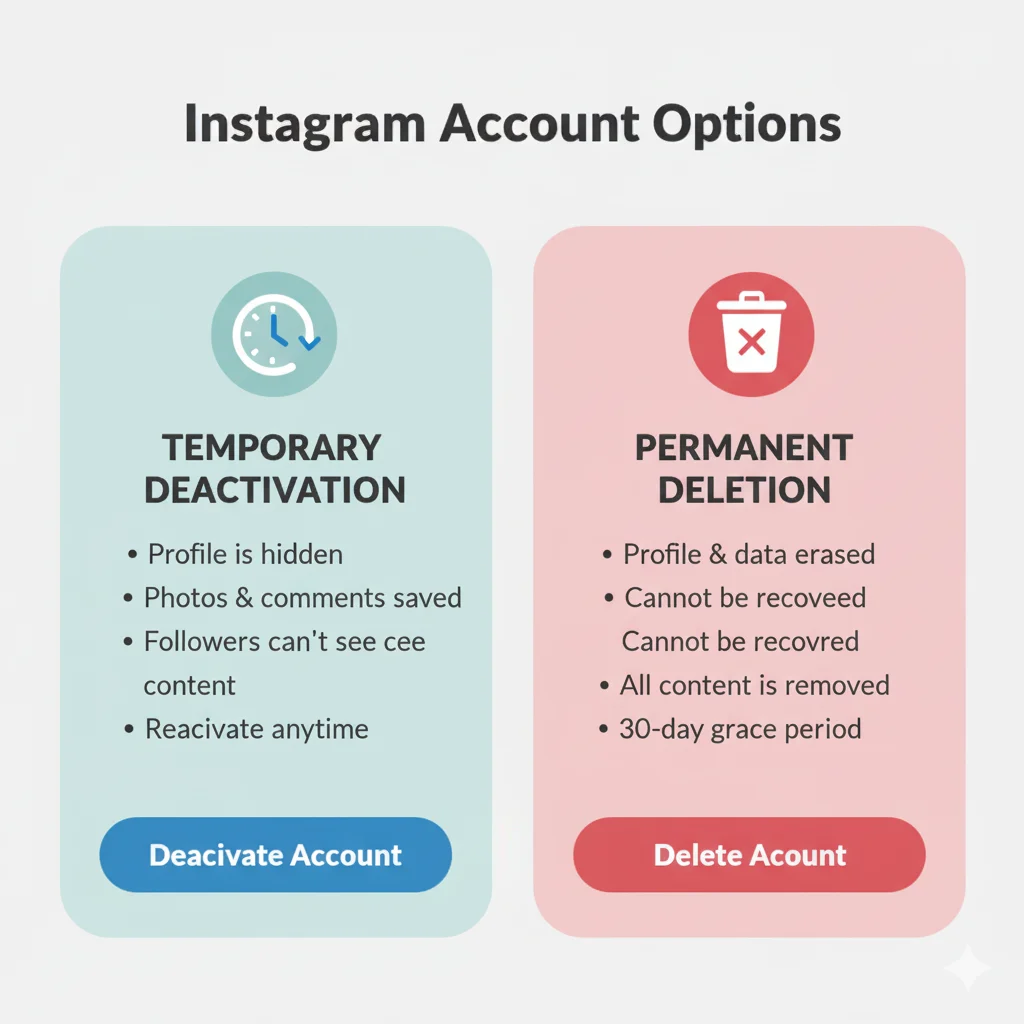 how to delete instagram