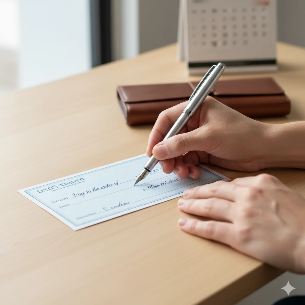 how to write a check