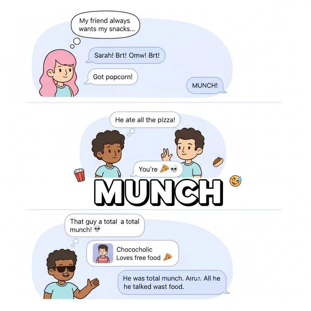 munch meaning slang