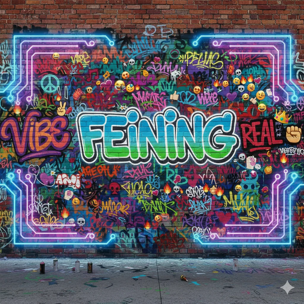 feining meaning slang