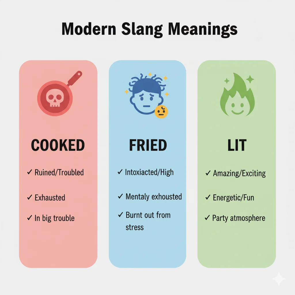 cooked slang meaning