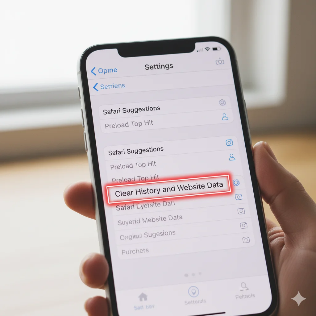 how to clear cache on iphone