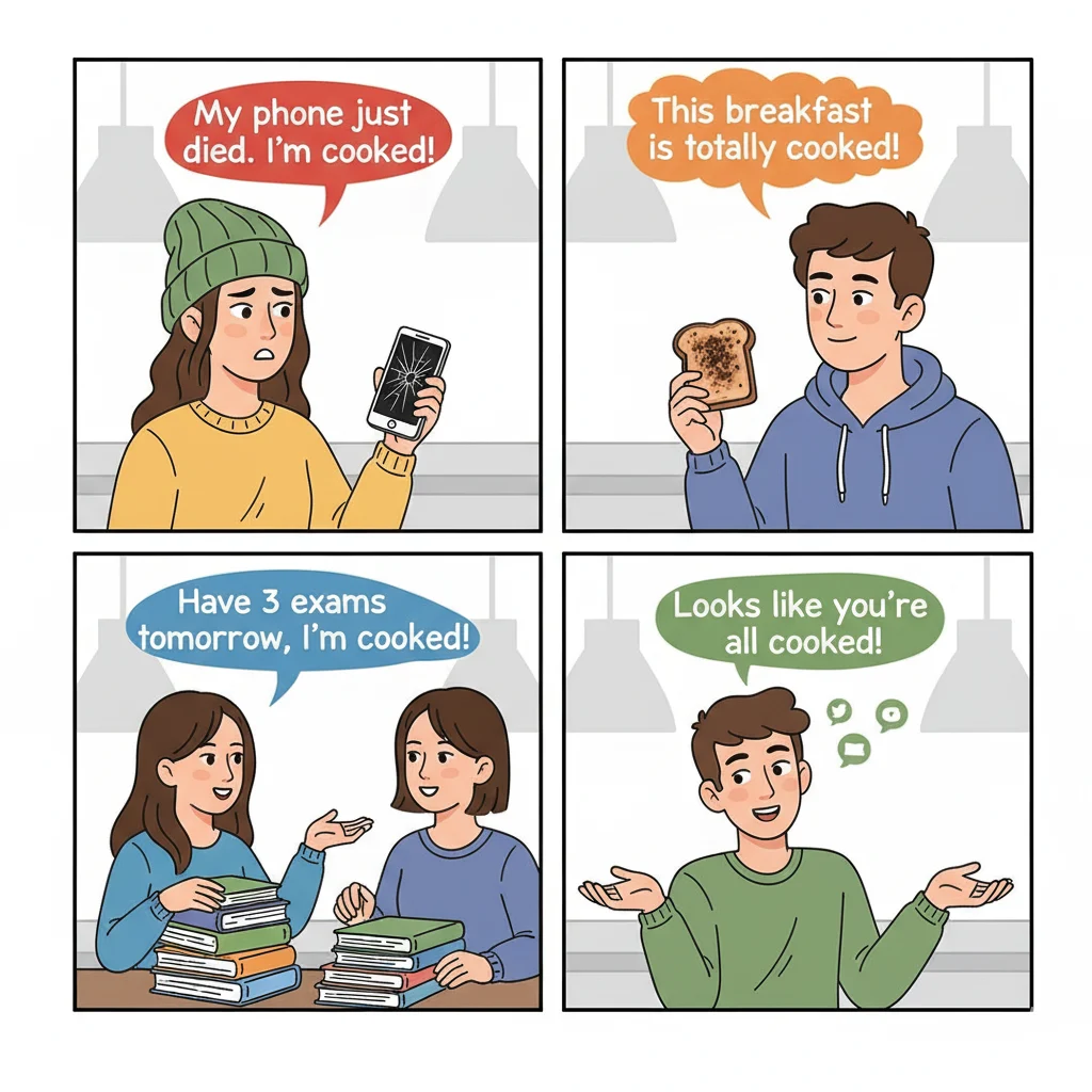 cooked slang meaning