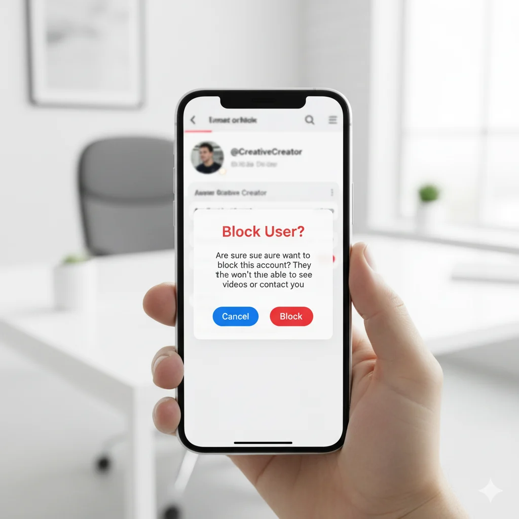 how to block someone on tiktok