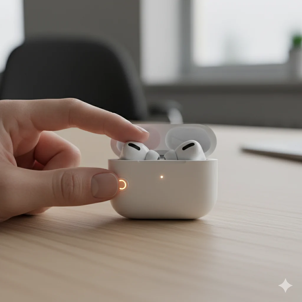 how to reset airpods