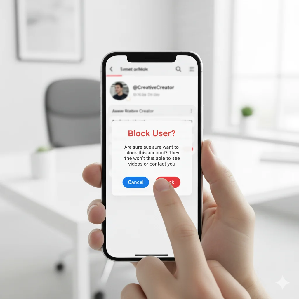 how to block someone on tiktok