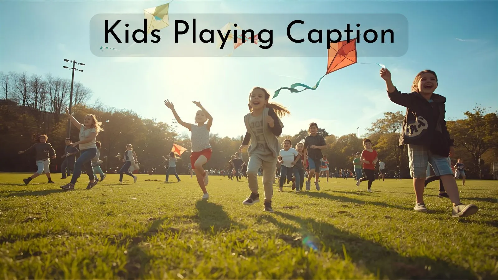 Kids Playing Caption